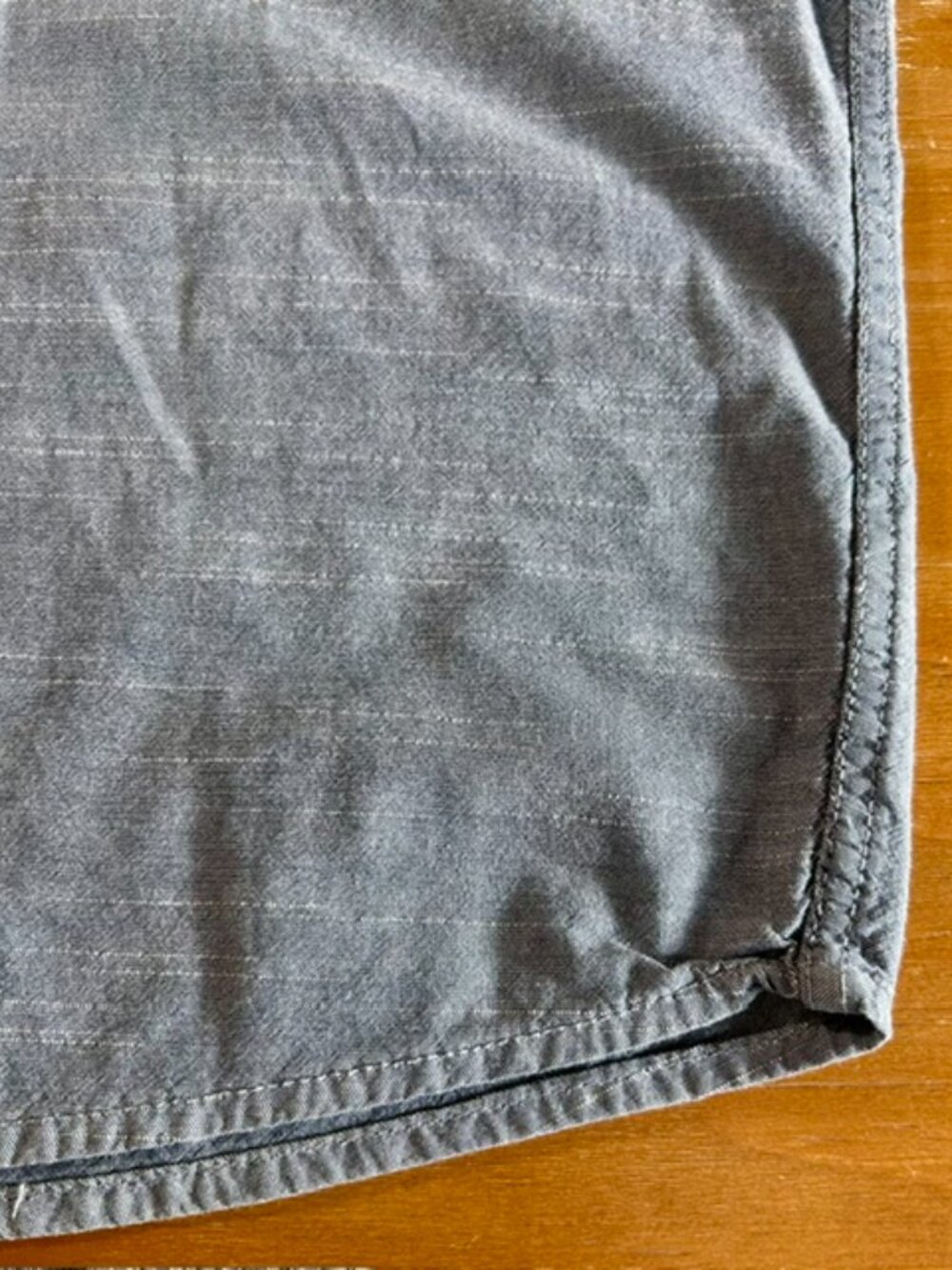 Wrangler Button Down Shirt Mens Sz Med Blue Vintage Wash Long Sleeve Pockets - Picture 8 of 9